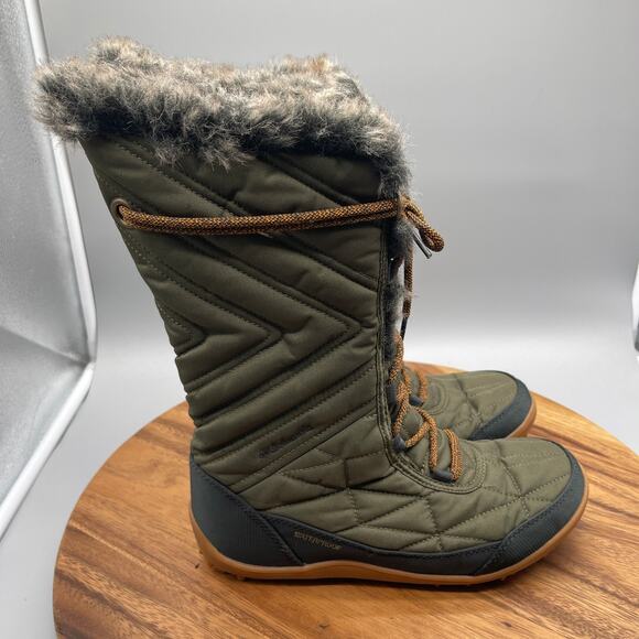 Columbia Minx Mid III Boots Womens Size 8 Green Casual Comfort Snow Winter Shoes - Picture 1 of 8